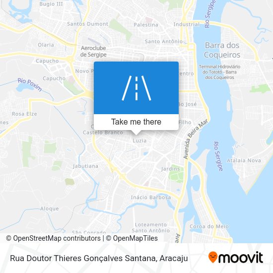 Rua Doutor Thieres Gonçalves Santana map