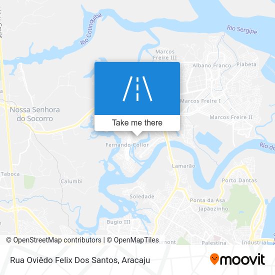 Rua Oviêdo Felix Dos Santos map