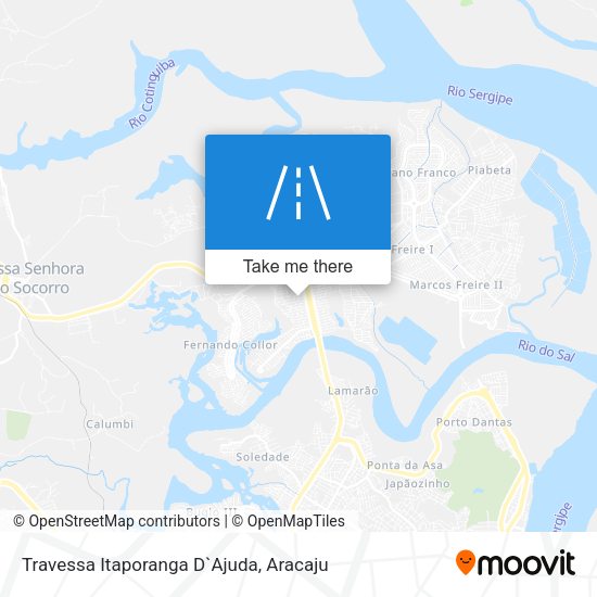 Travessa Itaporanga D`Ajuda map