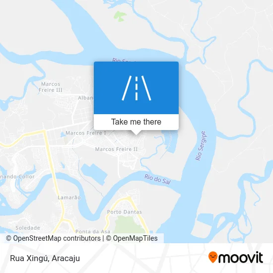Rua Xingú map