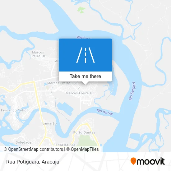 Rua Potiguara map