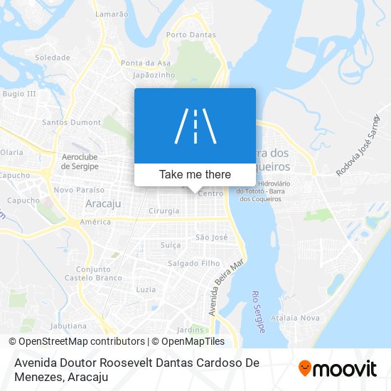 Mapa Avenida Doutor Roosevelt Dantas Cardoso De Menezes