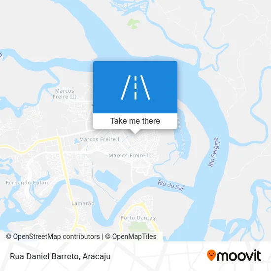 Rua Daniel Barreto map