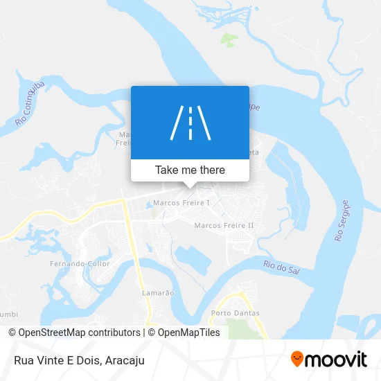 Rua Vinte E Dois map