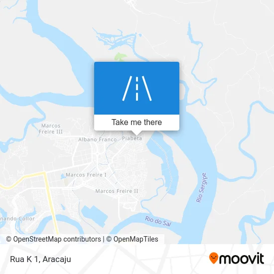 Rua K 1 map