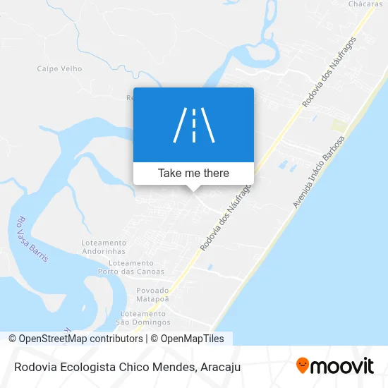 Rodovia Ecologista Chico Mendes map