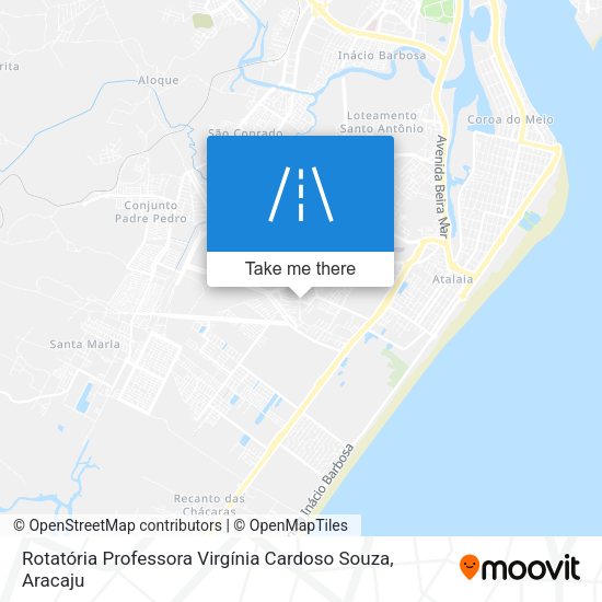Rotatória Professora Virgínia Cardoso Souza map