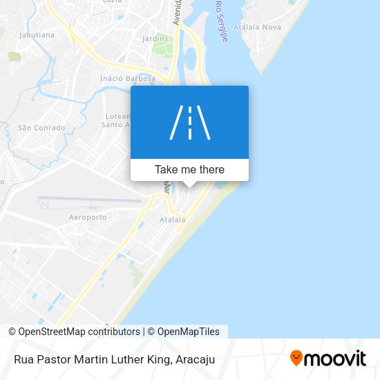 Rua Pastor Martin Luther King map