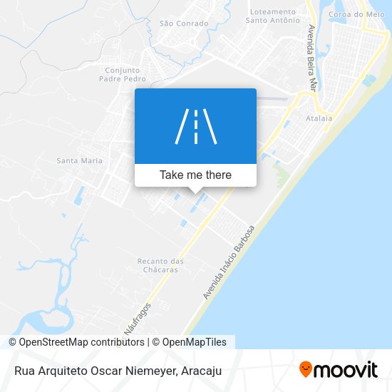 Rua Arquiteto Oscar Niemeyer map
