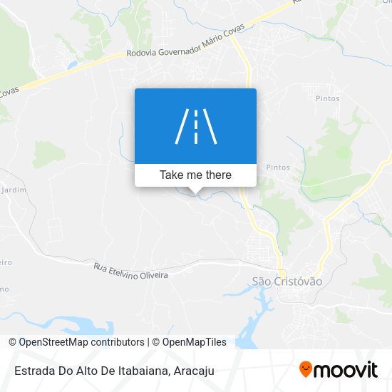 Estrada Do Alto De Itabaiana map