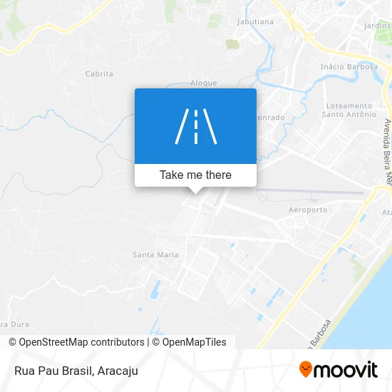 Rua Pau Brasil map