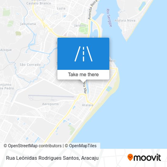 Rua Leônidas Rodrigues Santos map