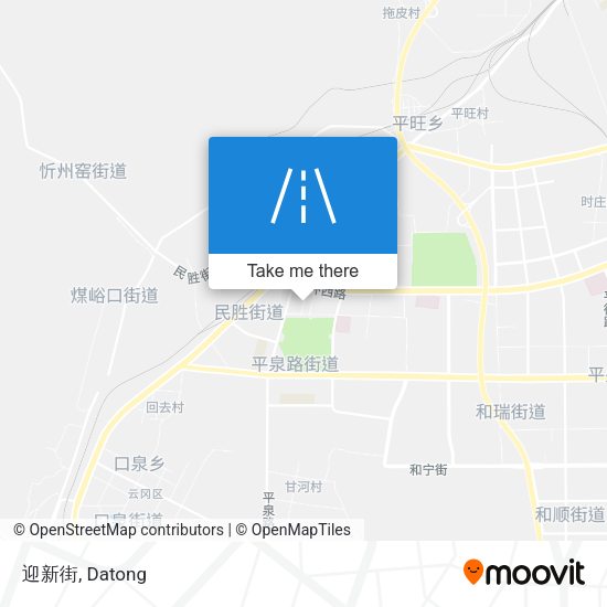 迎新街 map