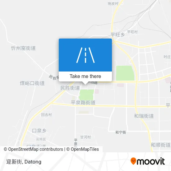 迎新街 map