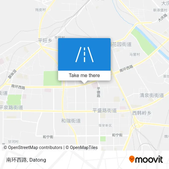 南环西路 map