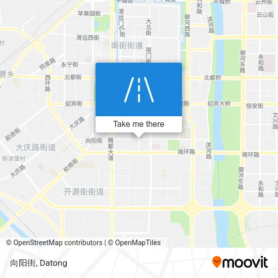 向阳街 map