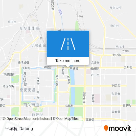 平城桥 map