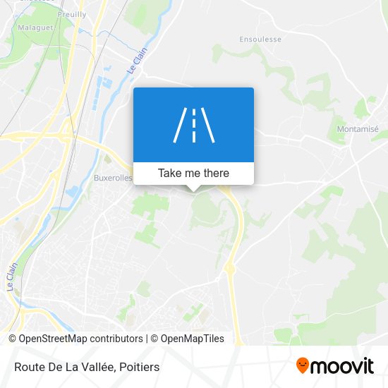 Route De La Vallée map