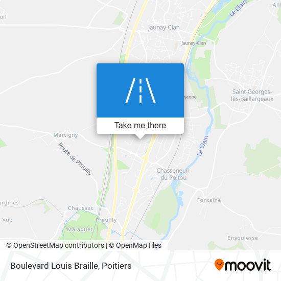 Boulevard Louis Braille map