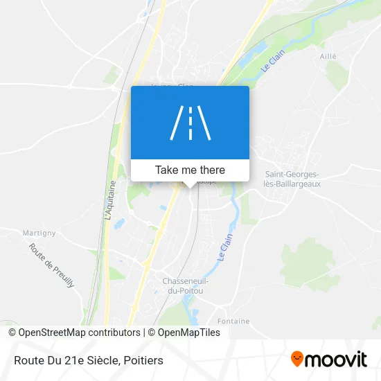 Route Du 21e Siècle map