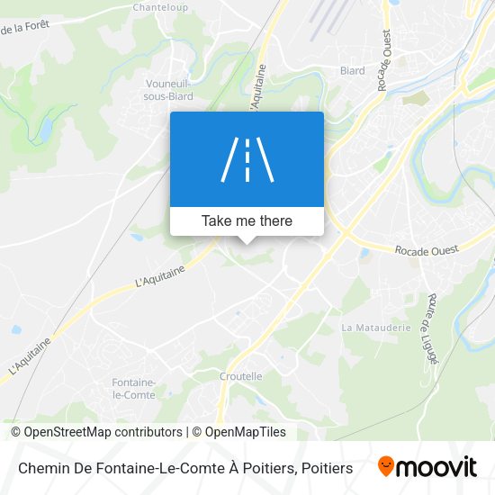 Chemin De Fontaine-Le-Comte À Poitiers map
