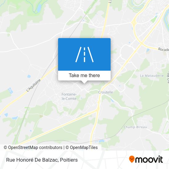 Rue Honoré De Balzac map