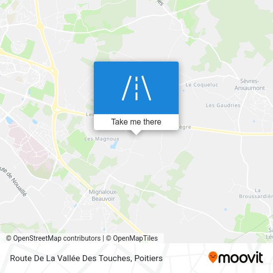 Route De La Vallée Des Touches map