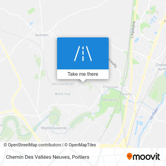 Chemin Des Vallées Neuves map