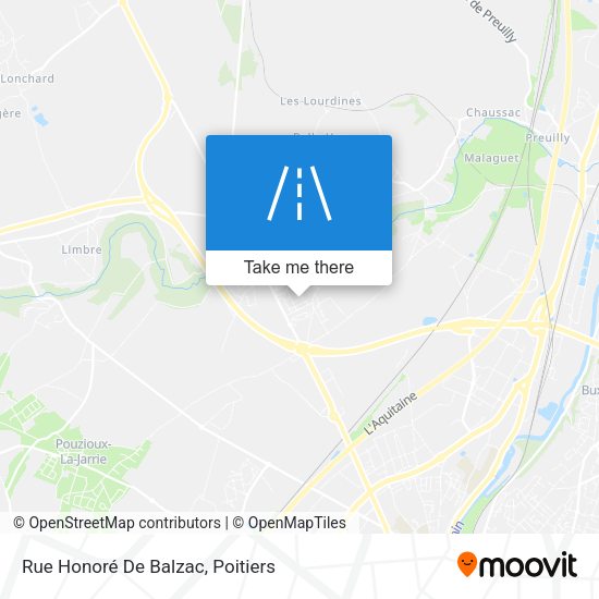 Rue Honoré De Balzac map