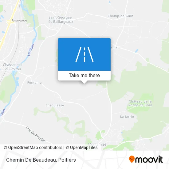 Chemin De Beaudeau map