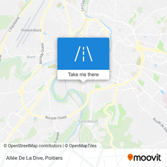 Allée De La Dive map