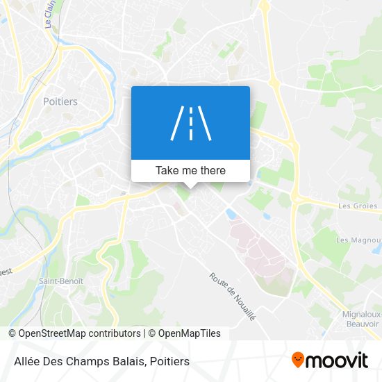 Allée Des Champs Balais map