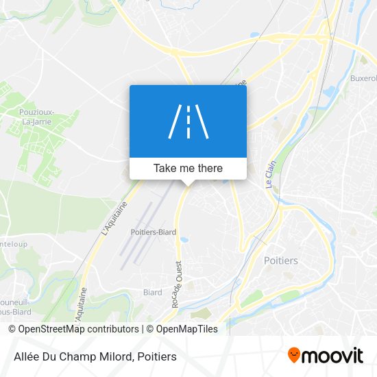 Allée Du Champ Milord map