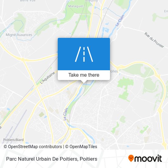 Parc Naturel Urbain De Poitiers map