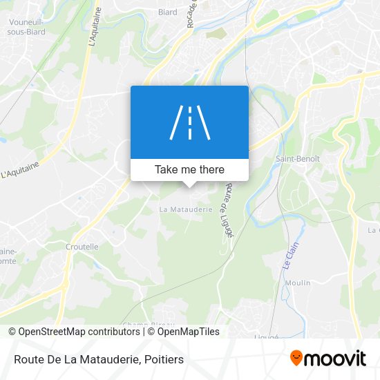 Route De La Matauderie map