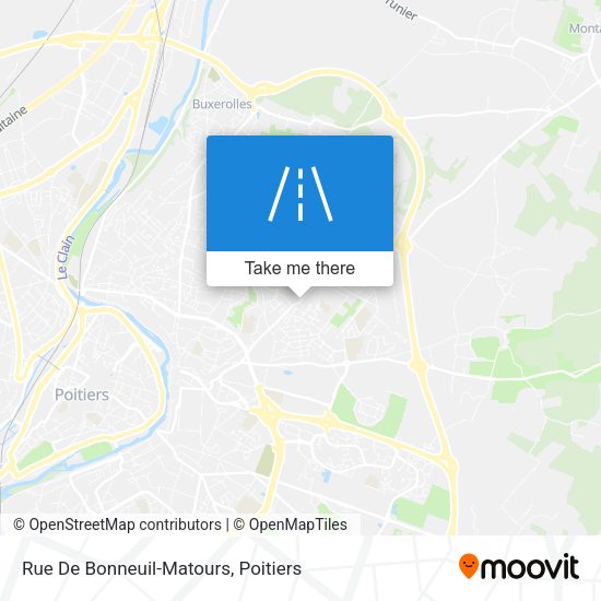 Rue De Bonneuil-Matours map