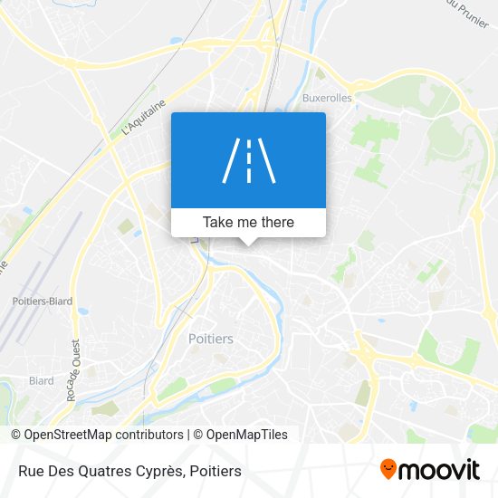 Rue Des Quatres Cyprès map