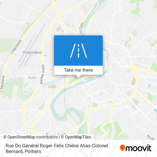 Rue Du Général Roger Felix Chêne Alias Colonel Bernard map