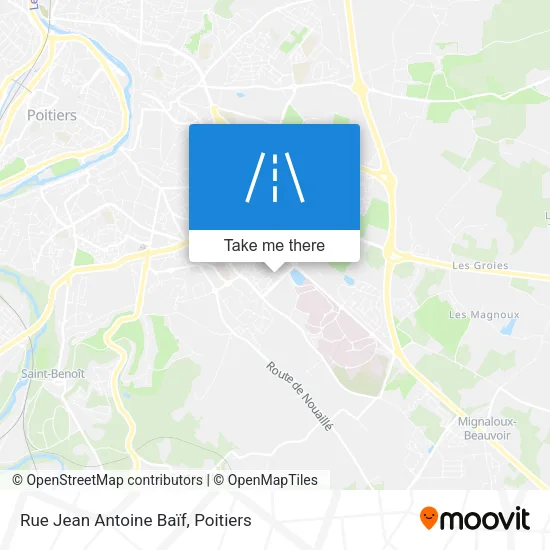 Rue Jean Antoine Baïf map
