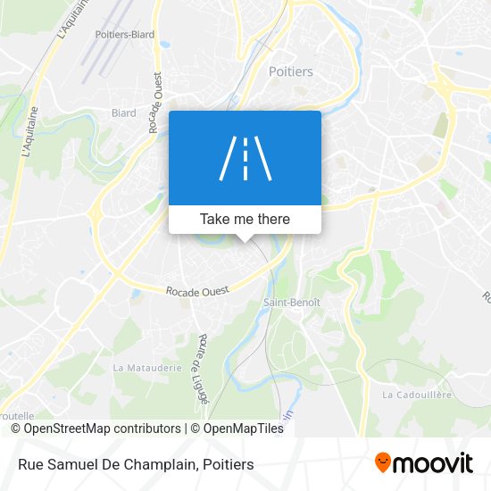 Rue Samuel De Champlain map
