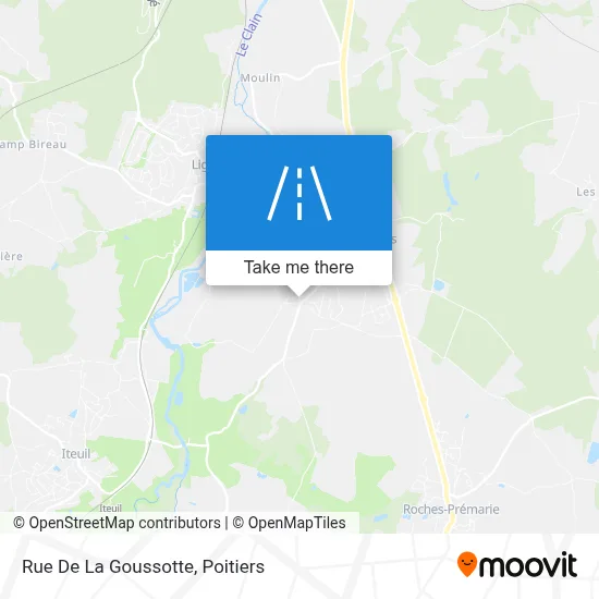 Rue De La Goussotte map