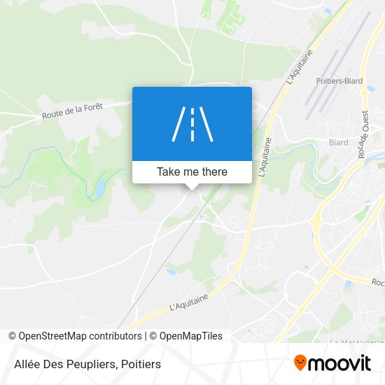 Allée Des Peupliers map