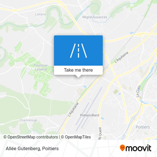 Allée Gutenberg map