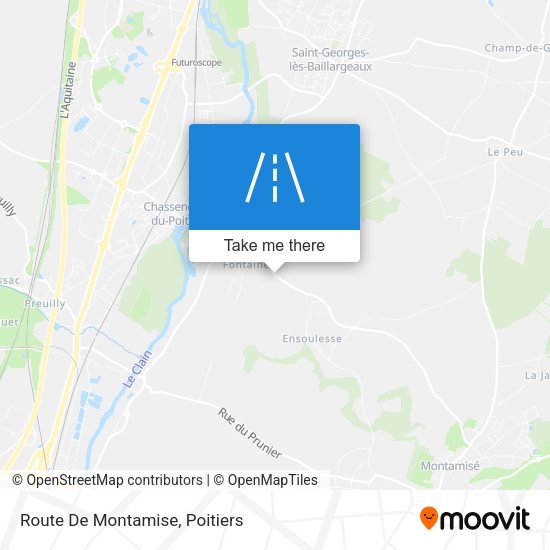 Route De Montamise map