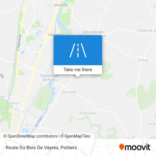 Route Du Bois De Vayres map