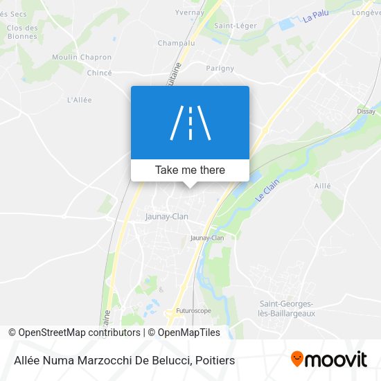 Allée Numa Marzocchi De Belucci map