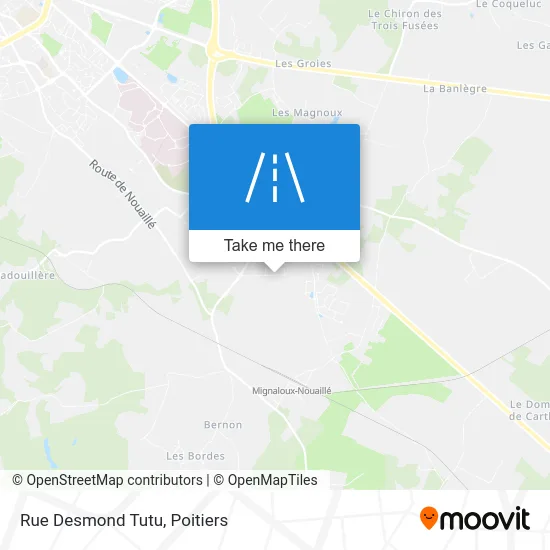 Rue Desmond Tutu map