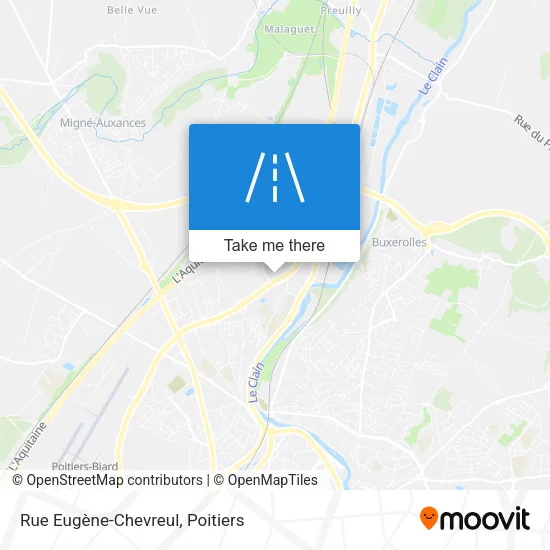 Rue Eugène-Chevreul map