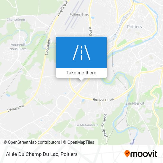 Allée Du Champ Du Lac map