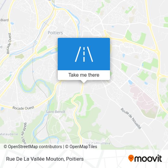 Rue De La Vallée Mouton map